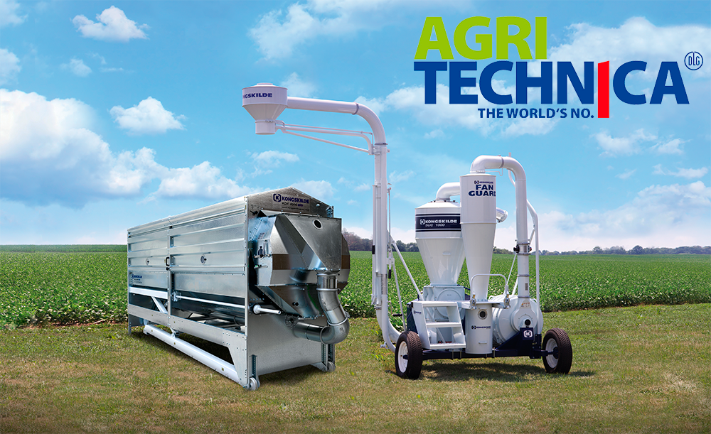 Kongskilde Industries udstiller løsninger til kornrensning og pneumatiske transport på Agritechnica 2023