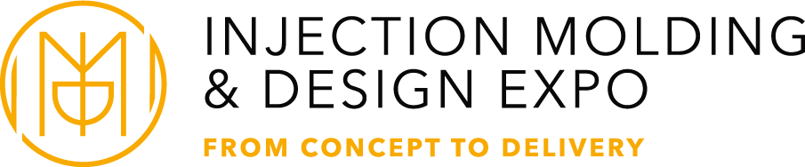 Exposición de moldeo por inyección y diseño desde el concepto hasta la entrega (logotipo amarillo)